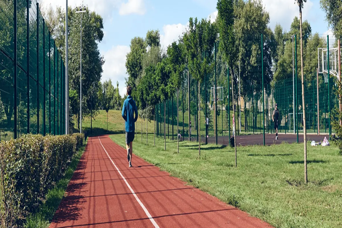 modern spaaces neon jogging track