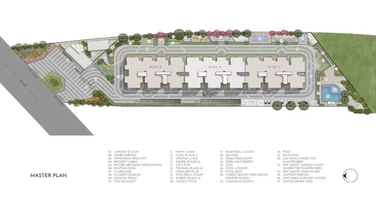 neon by modern spaaces master plan